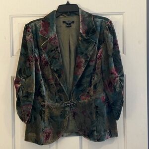 Karen Kane Lifestyle Women’s English Garden Velvet Jacket/Blazer NWT size 12